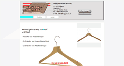 Desktop Screenshot of holzkleiderbuegel.at