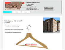 Tablet Screenshot of holzkleiderbuegel.at